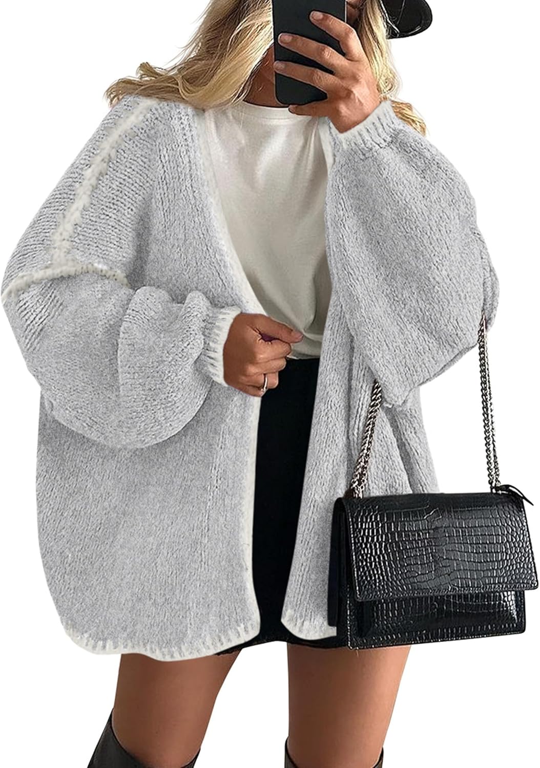 PRETTYGARDEN Womens Oversized Cardigan Sweater for Fall Style