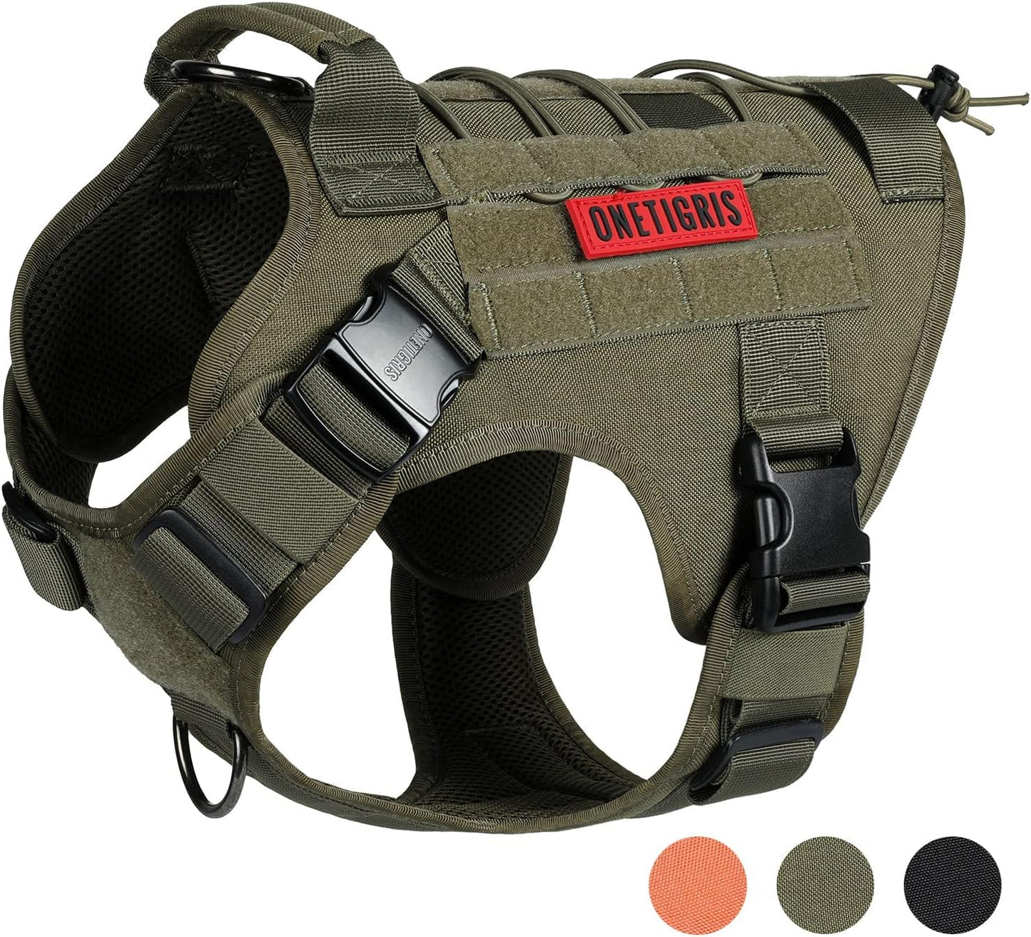 OneTigris Tactical Dog Harness Vest for Large Medium Dogs