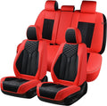 Coverado Car Seat Covers Full Set, 5 Seats Leather Seat Covers