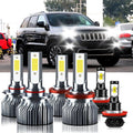 Jeep Grand Cherokee 2014-2017 High/Low Beam Fog Bulbs Kit - 6500K