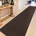 12ft Jute Laundry Room Rug Non Slip for Kitchen and Hallway