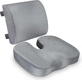 Seat Cushion & Lumbar Support Pillow for Office Chair - Memory Foam