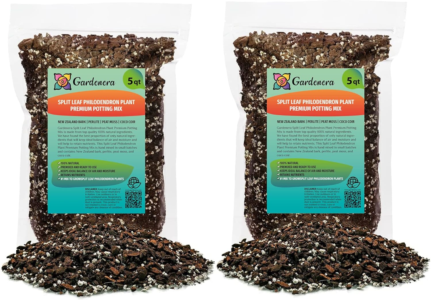 Gardenera Split Leaf Philodendron Soil Mix for Vibrant Growth