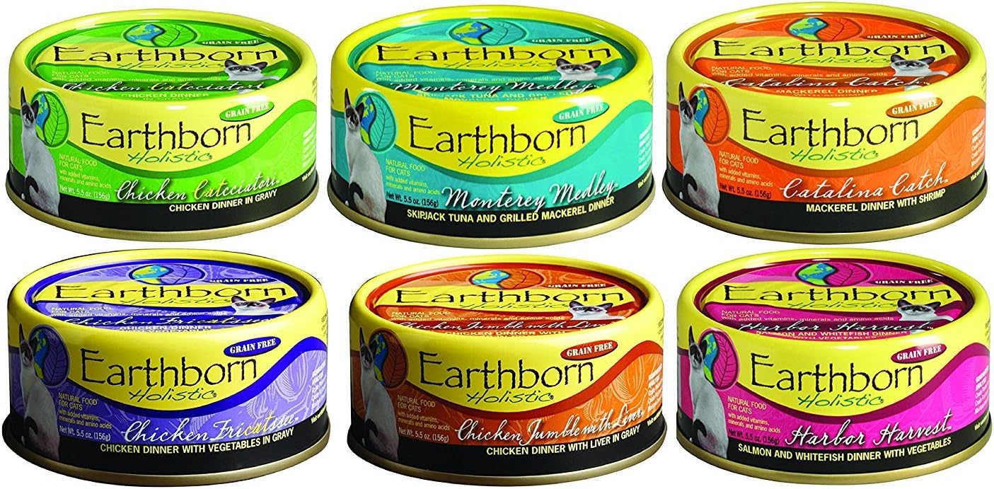 Earthborn Grain-Free Canned Cat Food Variety Pack 24 Cans