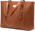 Laptop Bag for Women Brown - Large Office Briefcase Fits 15.6in