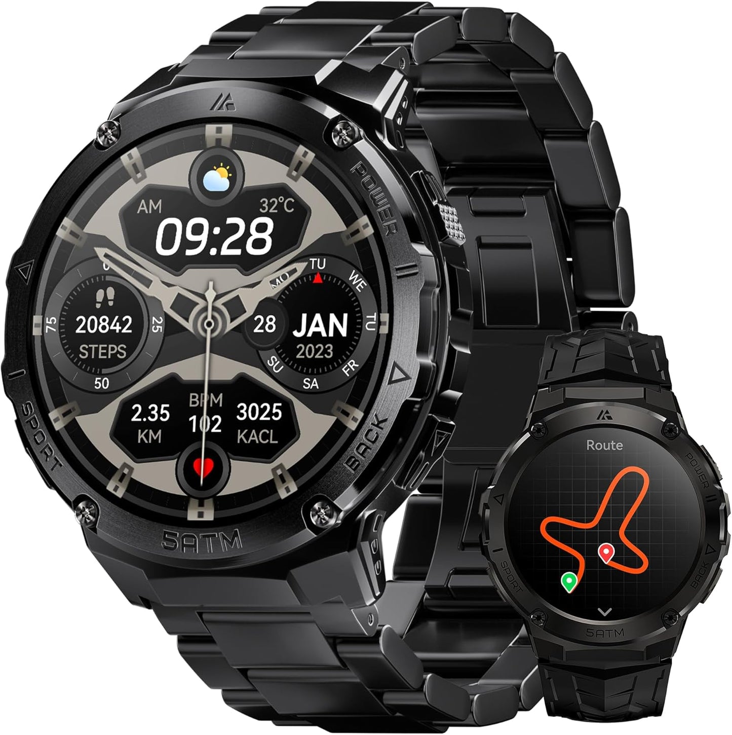 Rugged Smart Watches for Men with GPS and Health Monitoring