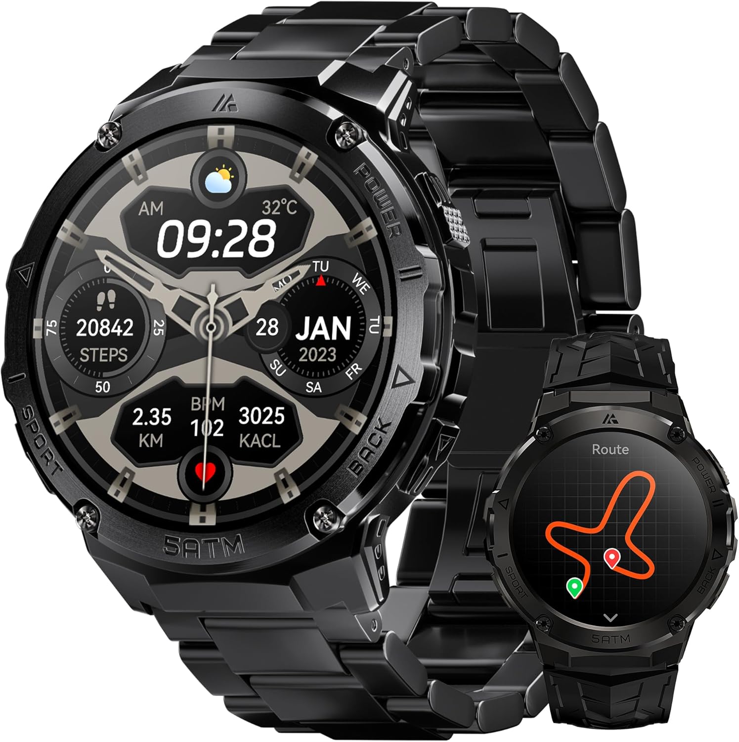 Rugged Smart Watches for Men with GPS and Health Monitoring