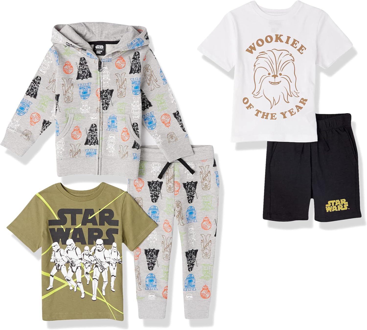 Marvel and Star Wars Boys' Outfit Sets for Toddlers and Kids