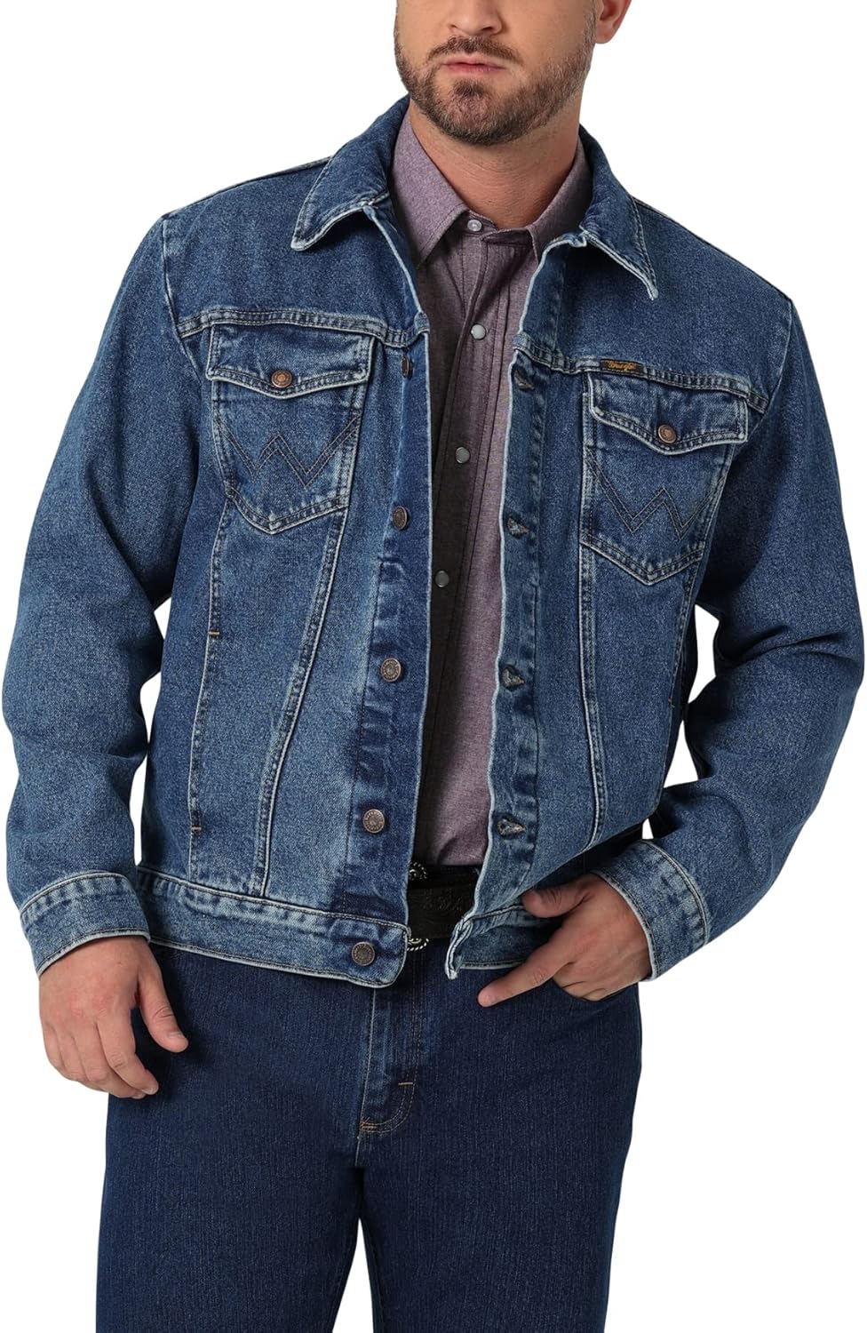 Wrangler Men's Traditional Jacket: Classic Western Style Denim