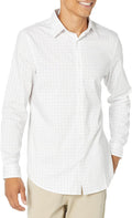 Men's Regular Fit Long Sleeve Wrinkle Resistant Stretch Dress