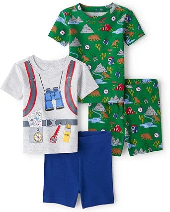 100% Cotton Baby Toddler Boy Pajama Sets for Cozy Sleep