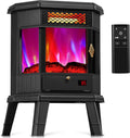 Electric Fireplace Heater 22 in Freestanding Stove - Realistic 3D