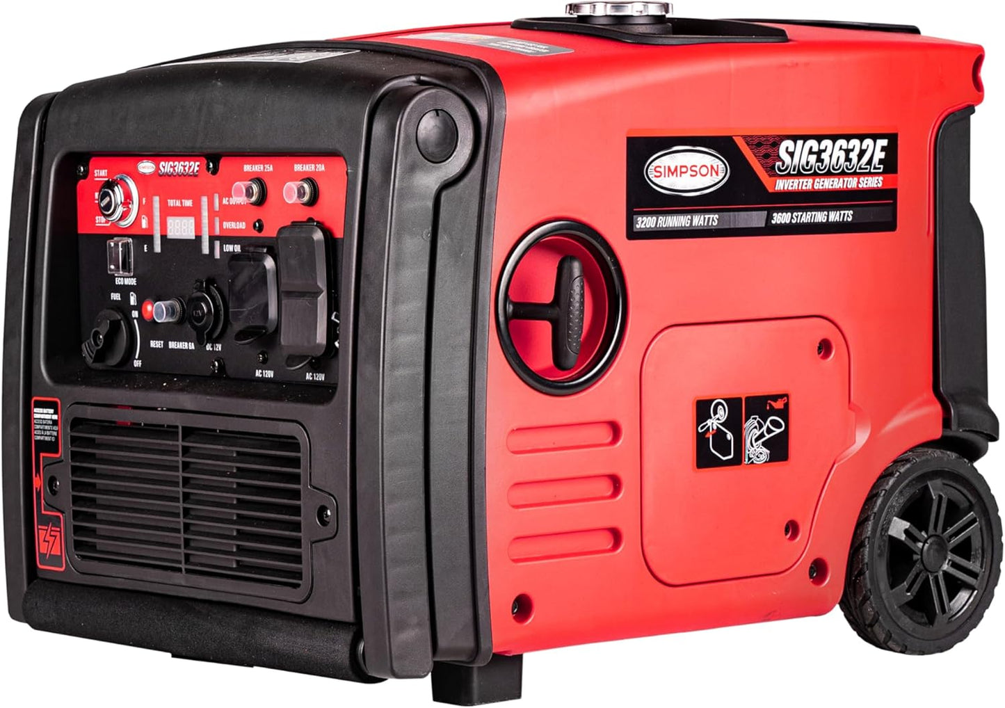 SIMPSON 3,200W Gas Inverter Generator: Portable Power on the Go