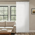 Ivory White Linen Sheer Pinch Pleated Curtains for Elegant Spaces