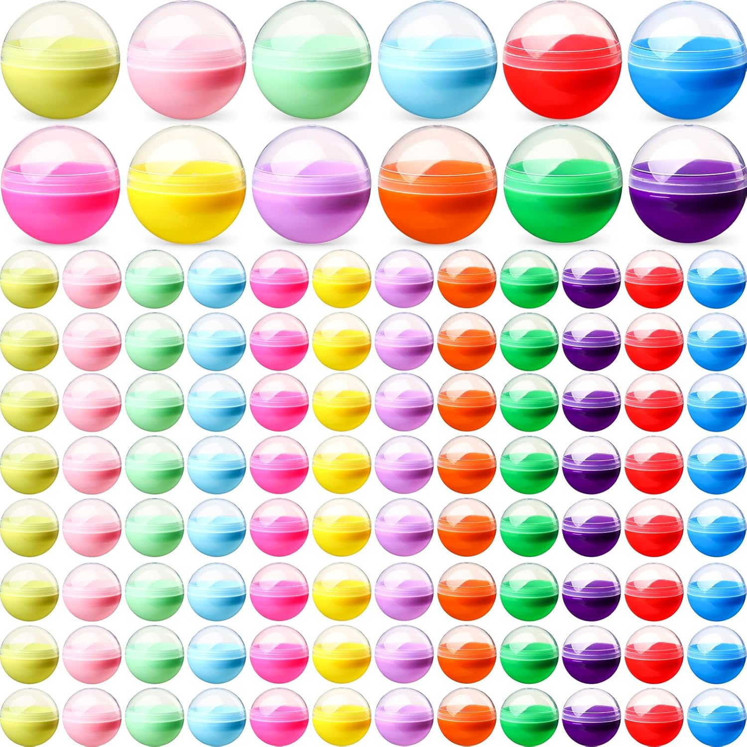 300 Pcs 2 Inch Empty Vending Machine Capsules for Fun Events