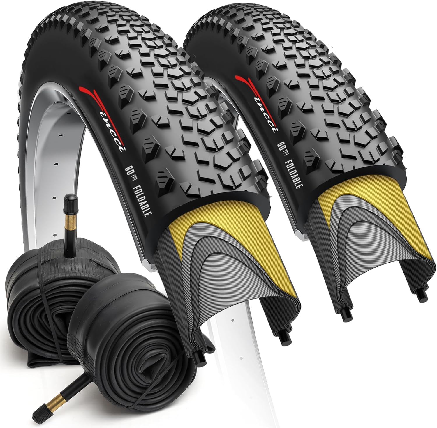 Fincci 700x40c Gravel Bike Tires with Antipuncture Protection