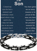To My Son Bracelet From Dad - Sentimental Link Bracelet