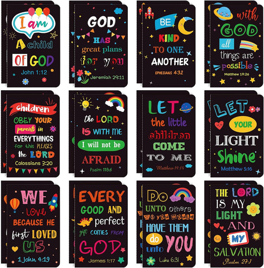 Christian Inspirational Mini Notepads - Set of 24