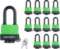 Colored Waterproof Padlocks Keyed Alike - Heavy Duty Laminated Steel