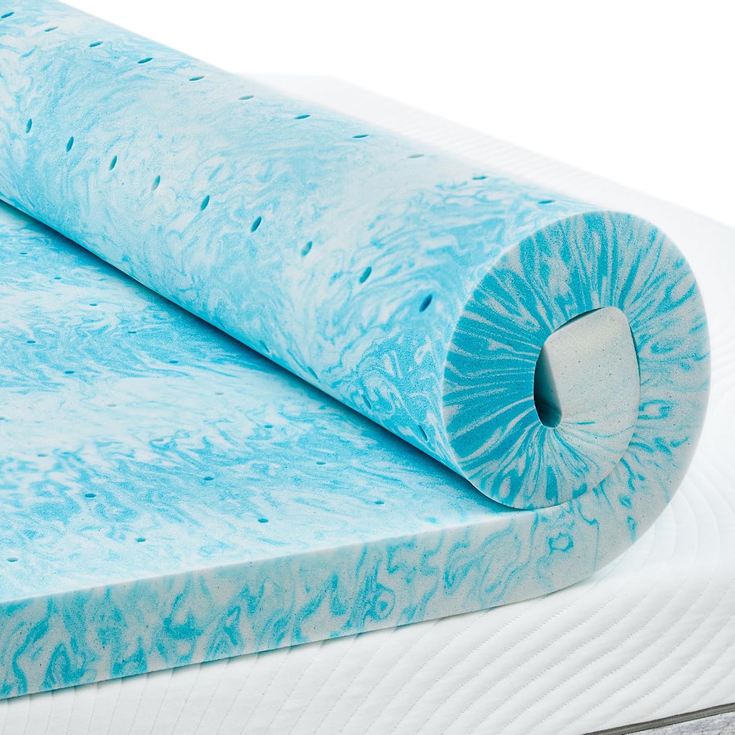 PERLECARE 4 Inch Queen Memory Foam Mattress Topper for Comfort