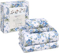 100% Cotton King Size Sheets Set - Crisp Percale, Deep Pocket