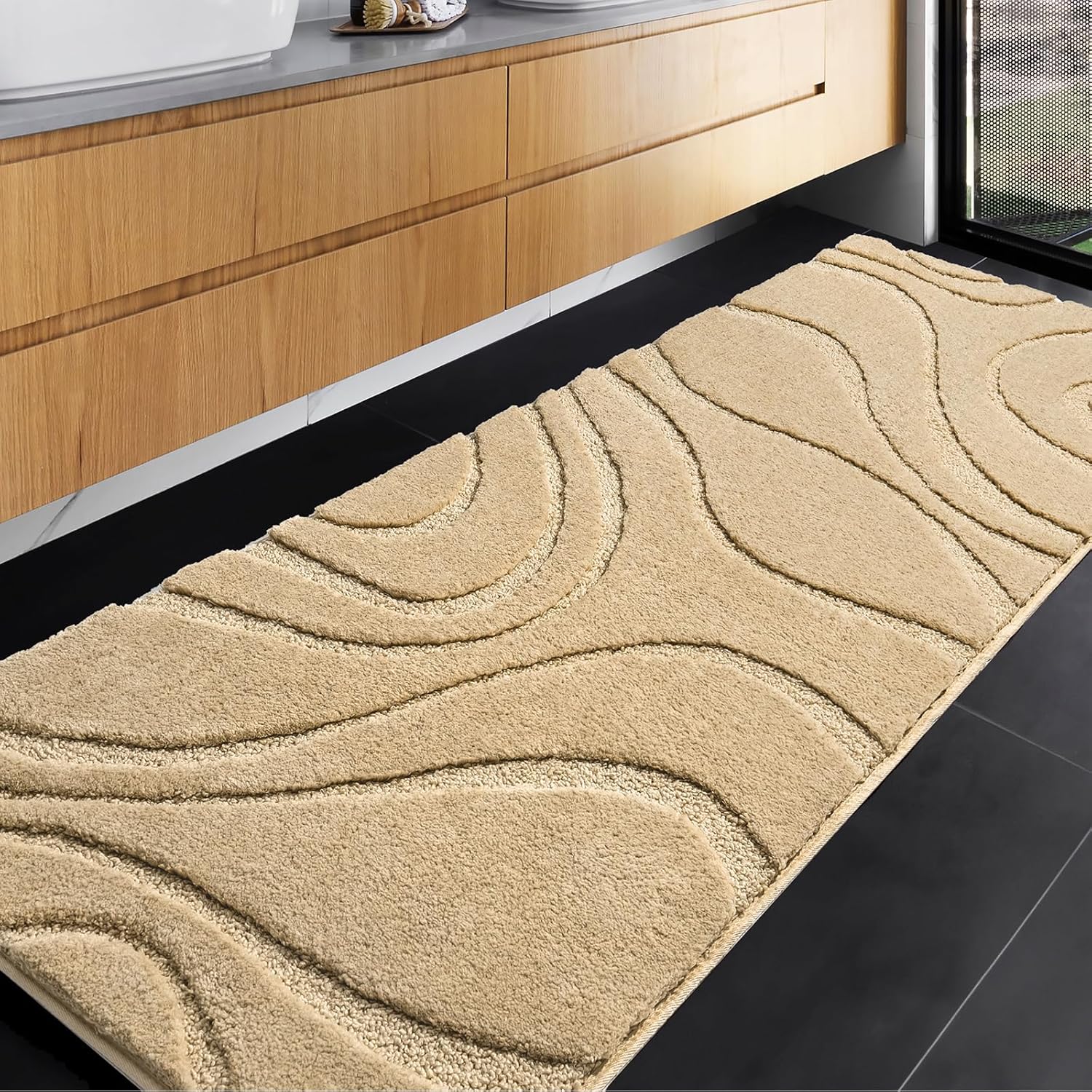 DEXDE Extra Long Bathroom Rug 24 x 60 Inch Non-Slip Soft Mat