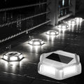 Solar Dock Lights Driveway Deck Lights 12 Pack - Long Runtime