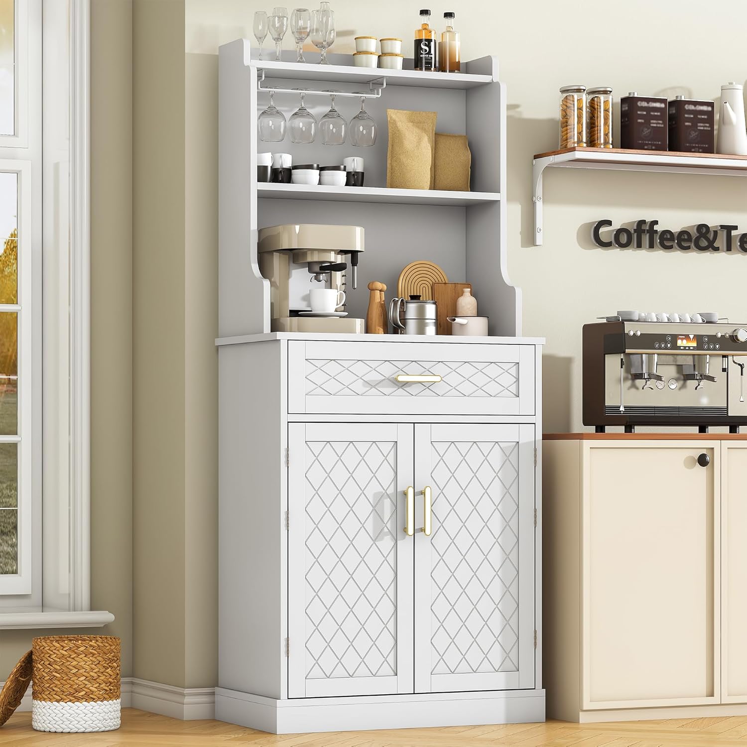 Space-Saving Kitchen Pantry with Versatile Storage