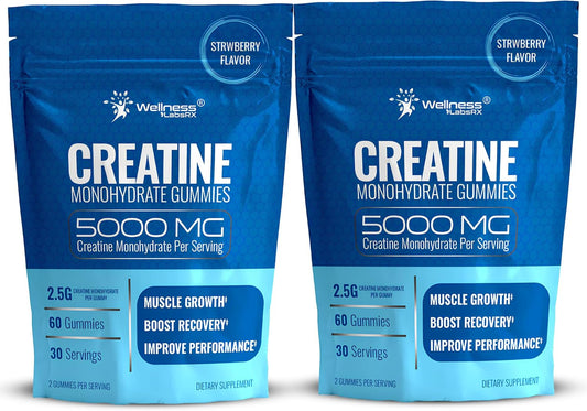 Creatine Gummies 5000mg for Enhanced Muscle Growth & Recovery