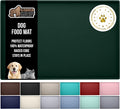GORILLA GRIP Waterproof Raised Edge Pet Feeding Mat for Dogs