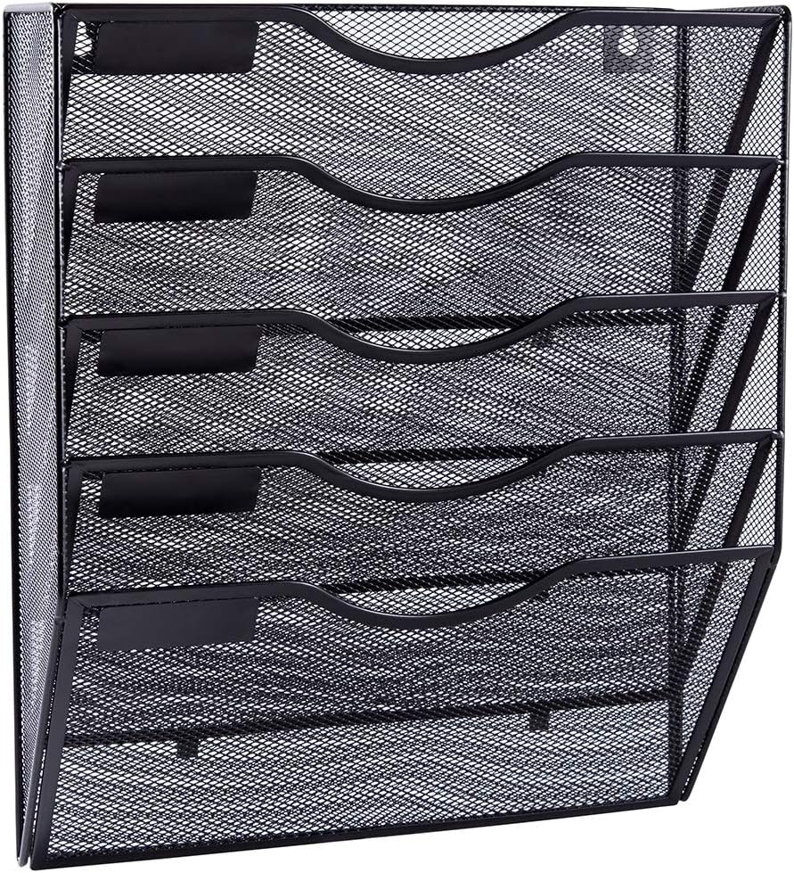 EASEPRES 5 Pocket Wall File Organizer - Efficient Office Organization