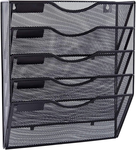 EASEPRES 5 Pocket Wall File Organizer - Efficient Office Organization