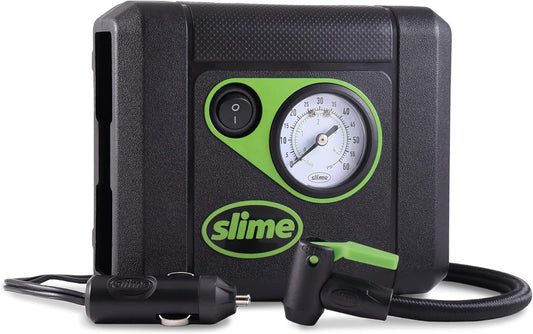 Slime 40060 Compact Car Air Compressor - 10 min Quick Inflation