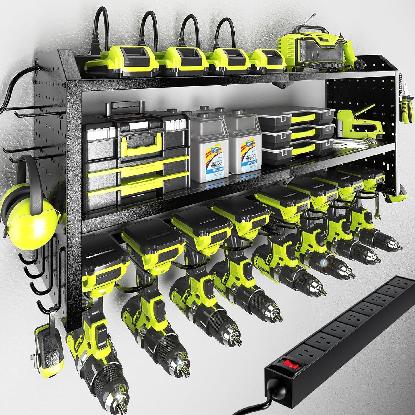 KAFAHOM Power Tool Organizer with Charging Station