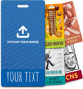 Customizable Vertical Badge Buddy ID Backer Card (20 Pcs) - Double