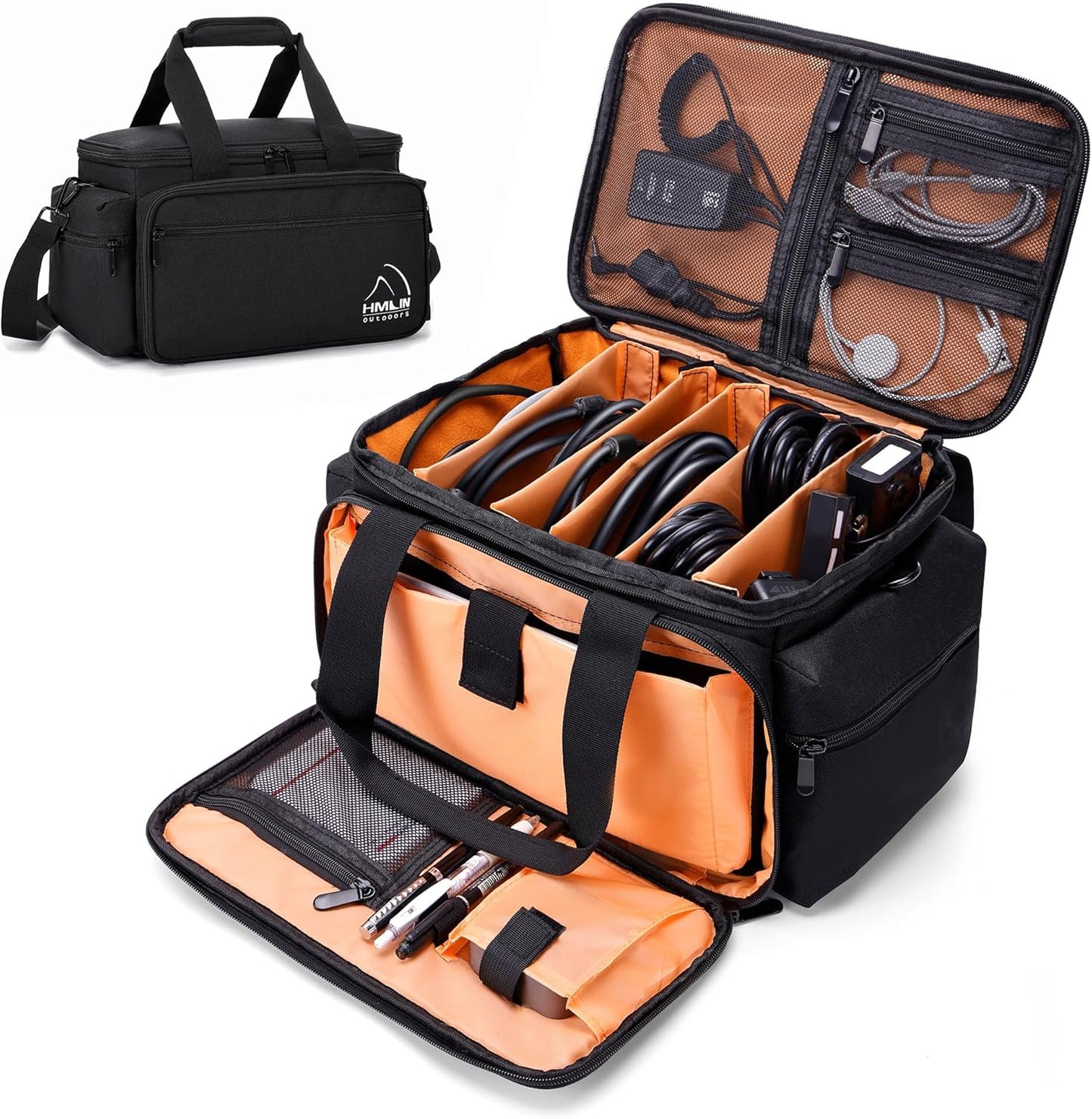 HMLIN DJ Gig Bag for Professional Gear and Accessories Travel