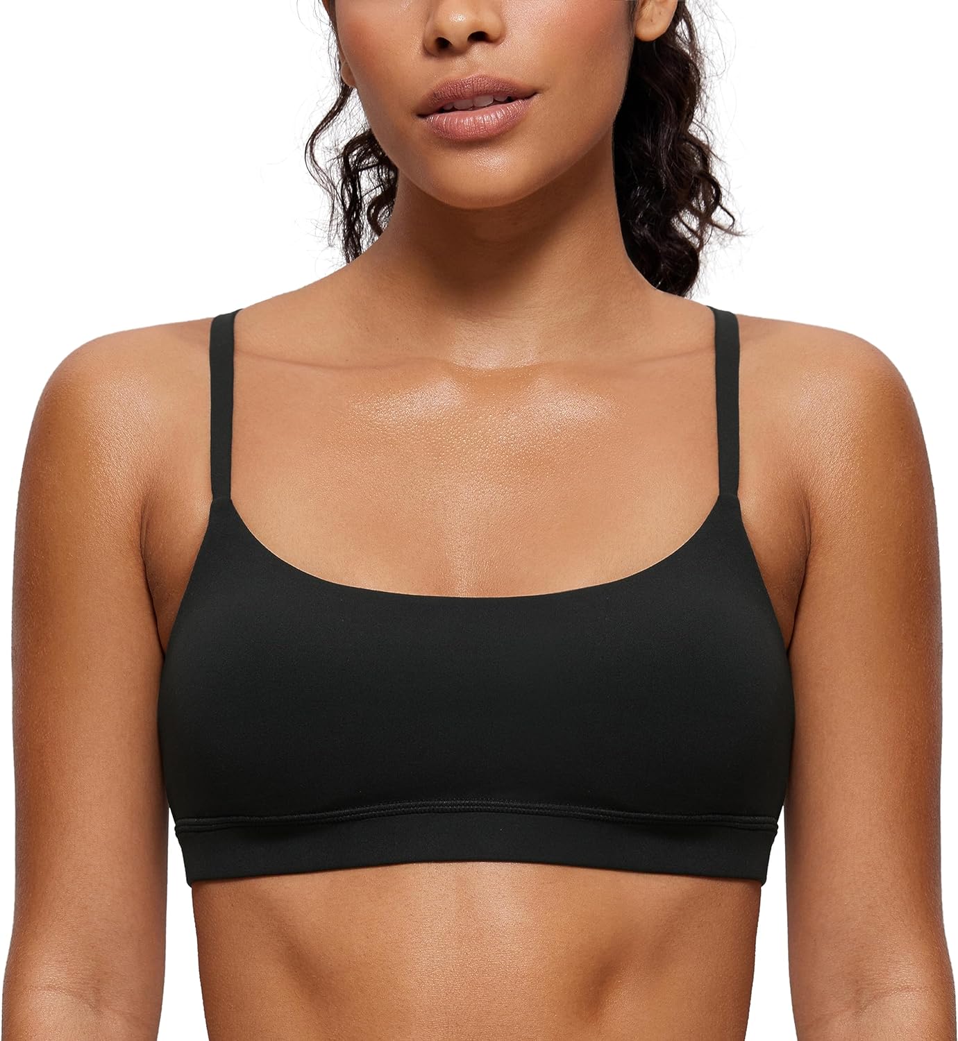 CRZ YOGA Butterluxe Sports Bra | Adjustable Straps, Wireless Support