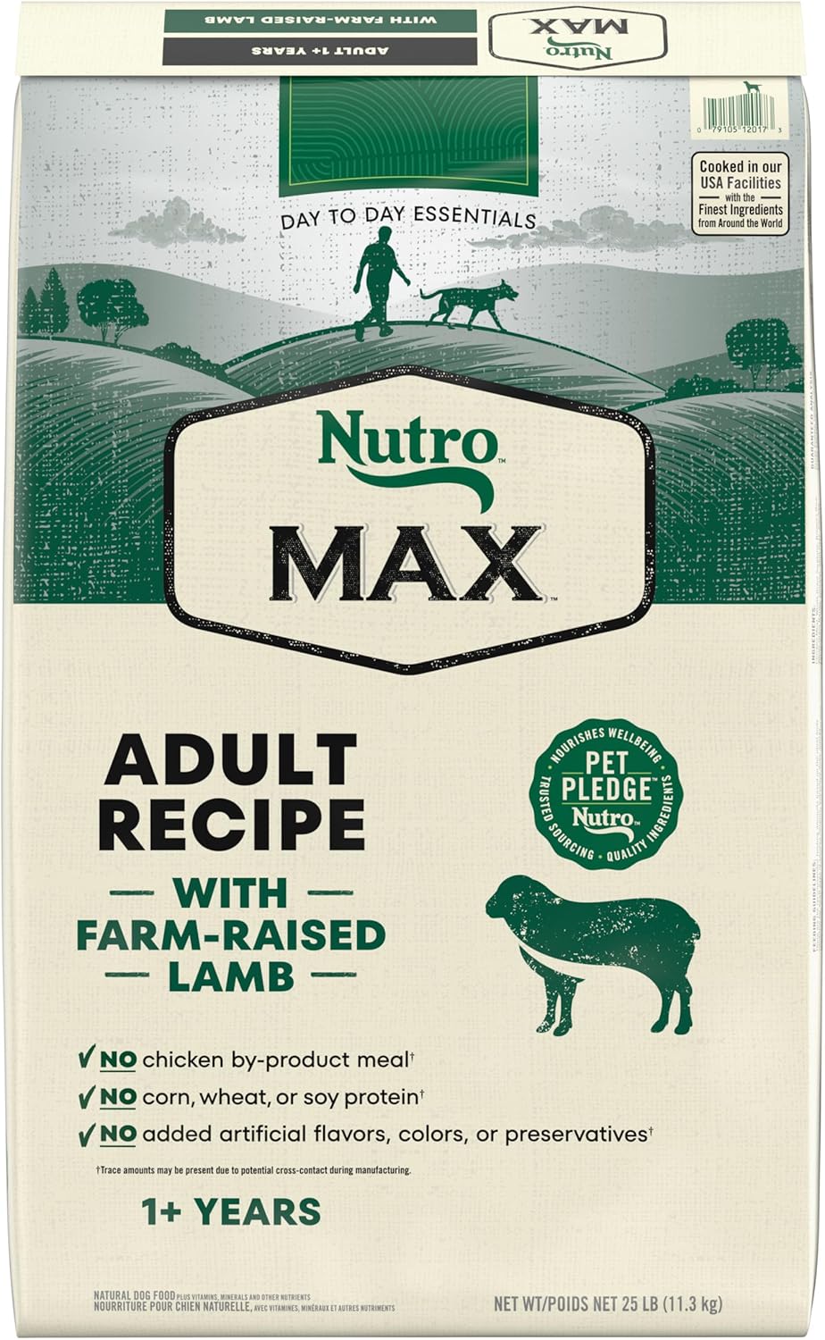 Nutro Max Adult Dry Dog Food with Lamb for Healthy Dogs