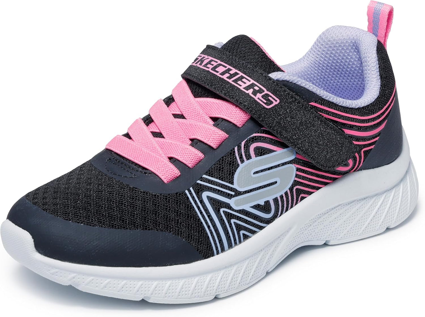 Skechers Kids' Microspec Plus-Swirl Sweet Sneakers for Girls