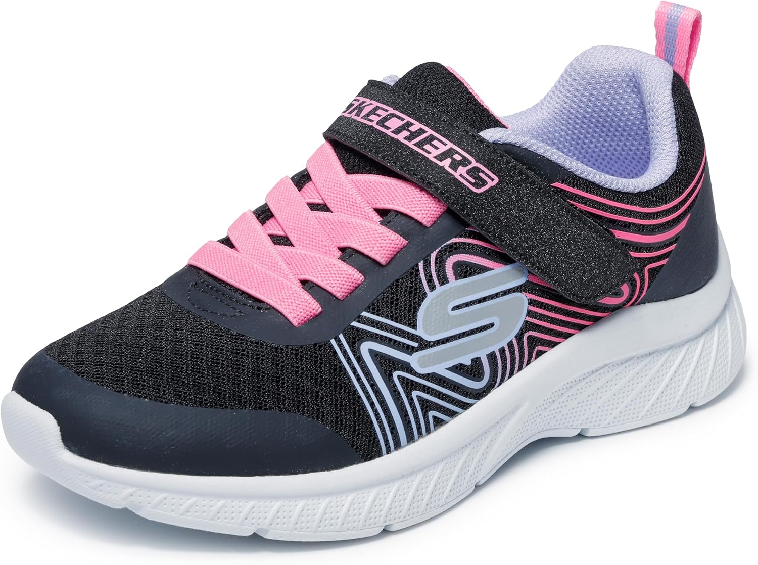 Skechers Kids' Microspec Plus-Swirl Sweet Sneakers for Girls