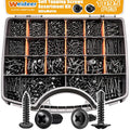 Self Tapping Screws Assortment 1095pcs - Wide Size Range for Fast