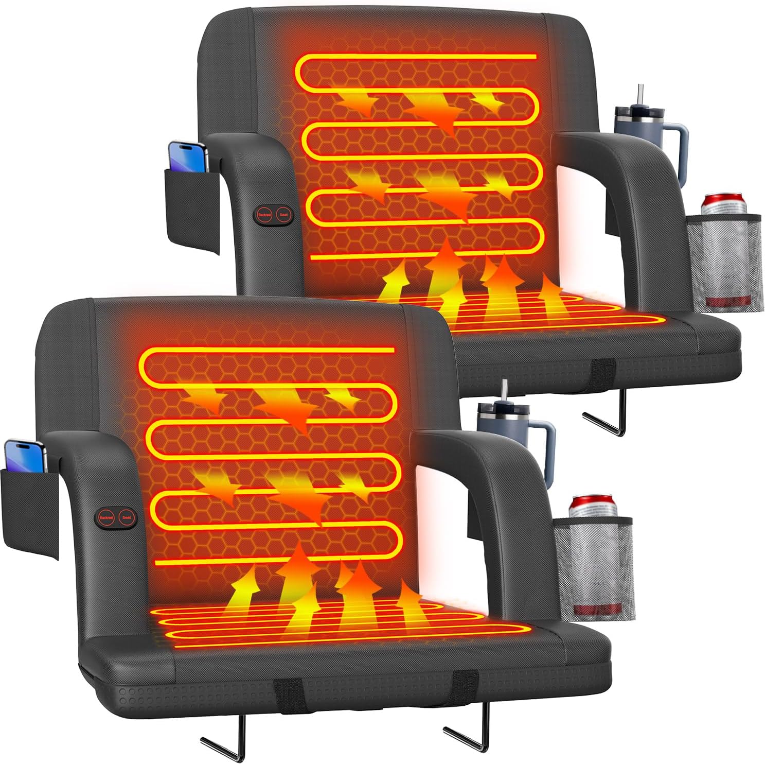 Suteck Dual-Sided Heated Stadium Seats for Ultimate Comfort