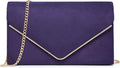 Elegant Faux Suede Evening Clutch Bags for Women Parties