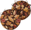 Greendale Home Fashions 18-inch Round Reversible Seat Cushions