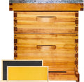 Beginner 8 Frame Bee Hive Beeswax Coated Kit - Complete Langstroth