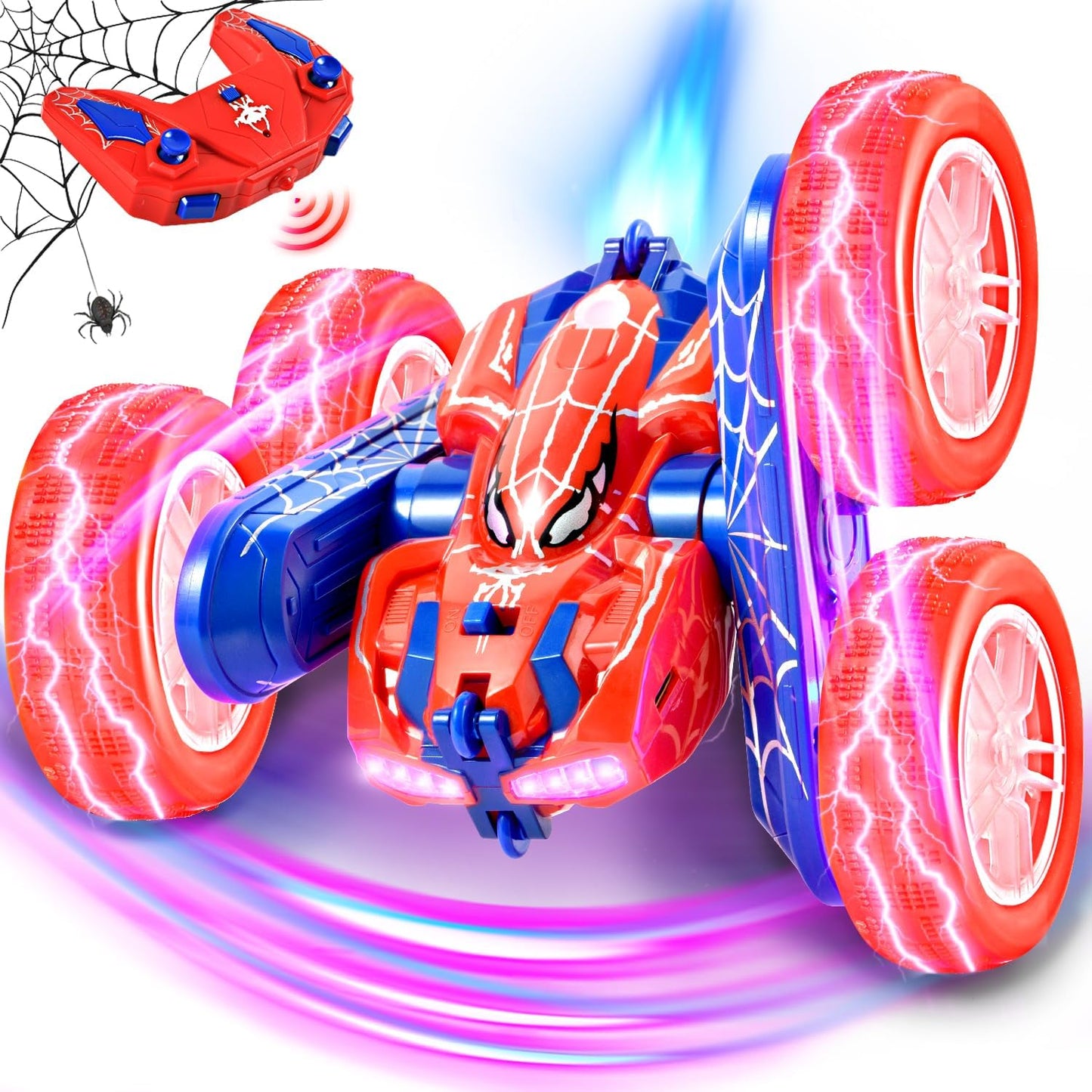 360 Rotating Spider RC Car - Ultimate Stunt Toy!