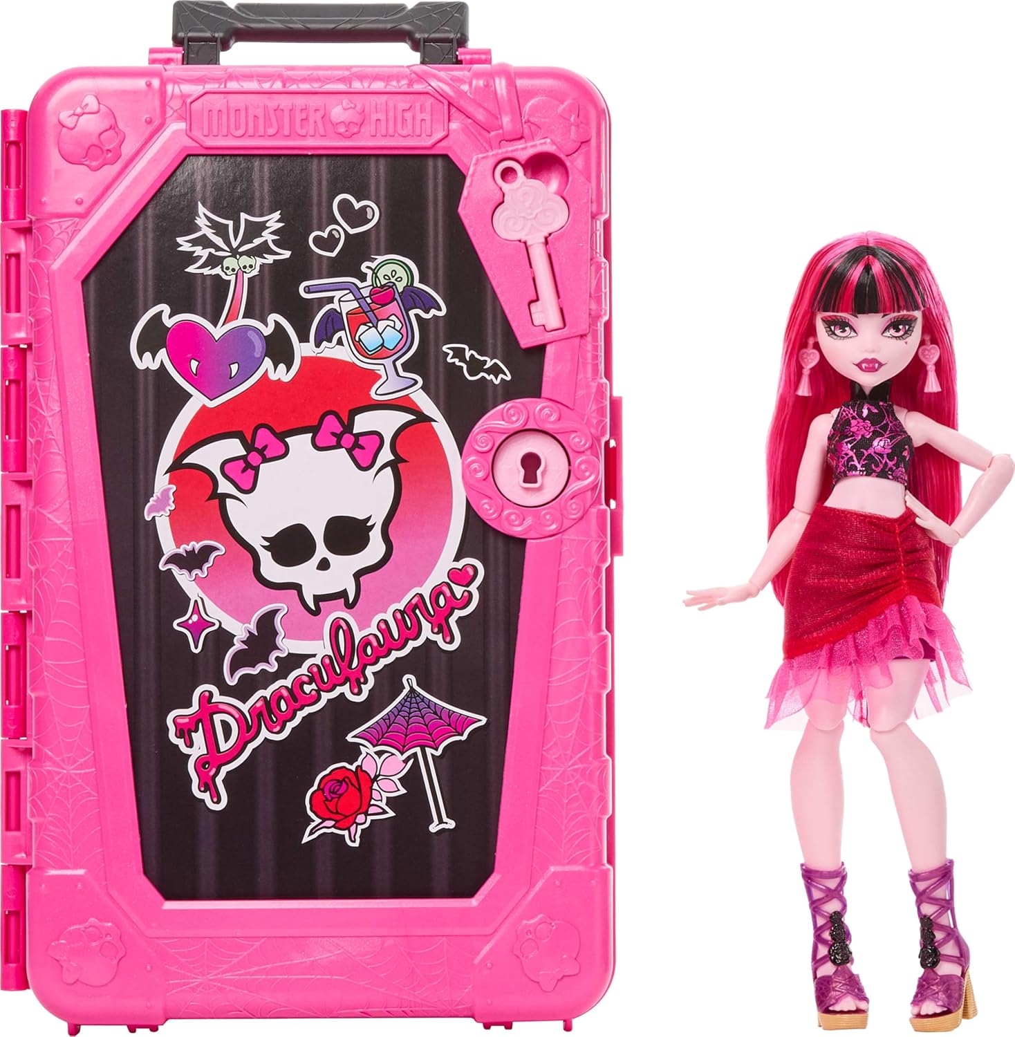 Monster High Skulltimate Secrets Draculaura Doll Set with Surprises