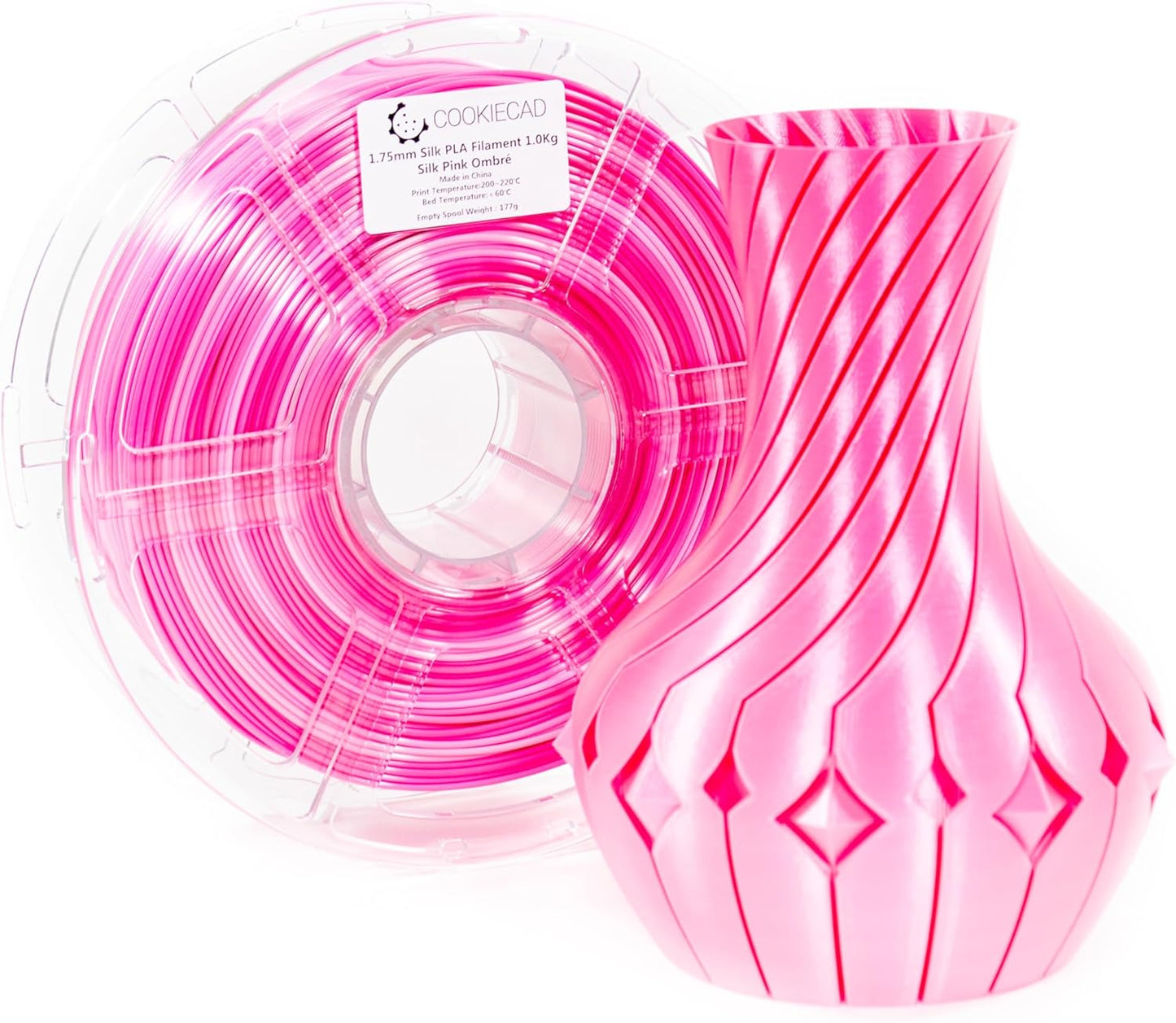 Silk PLA Filament 1.75mm Rainbow Multicolor for Stunning Prints