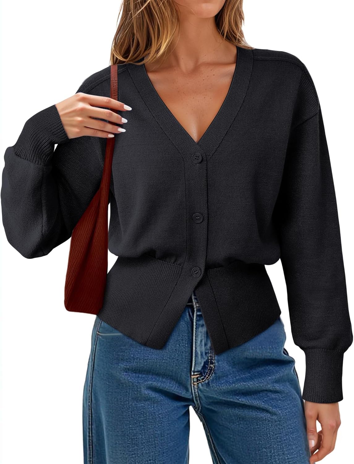 Gaharu Womens Open Front Cardigan Sweaters for Trendy Style