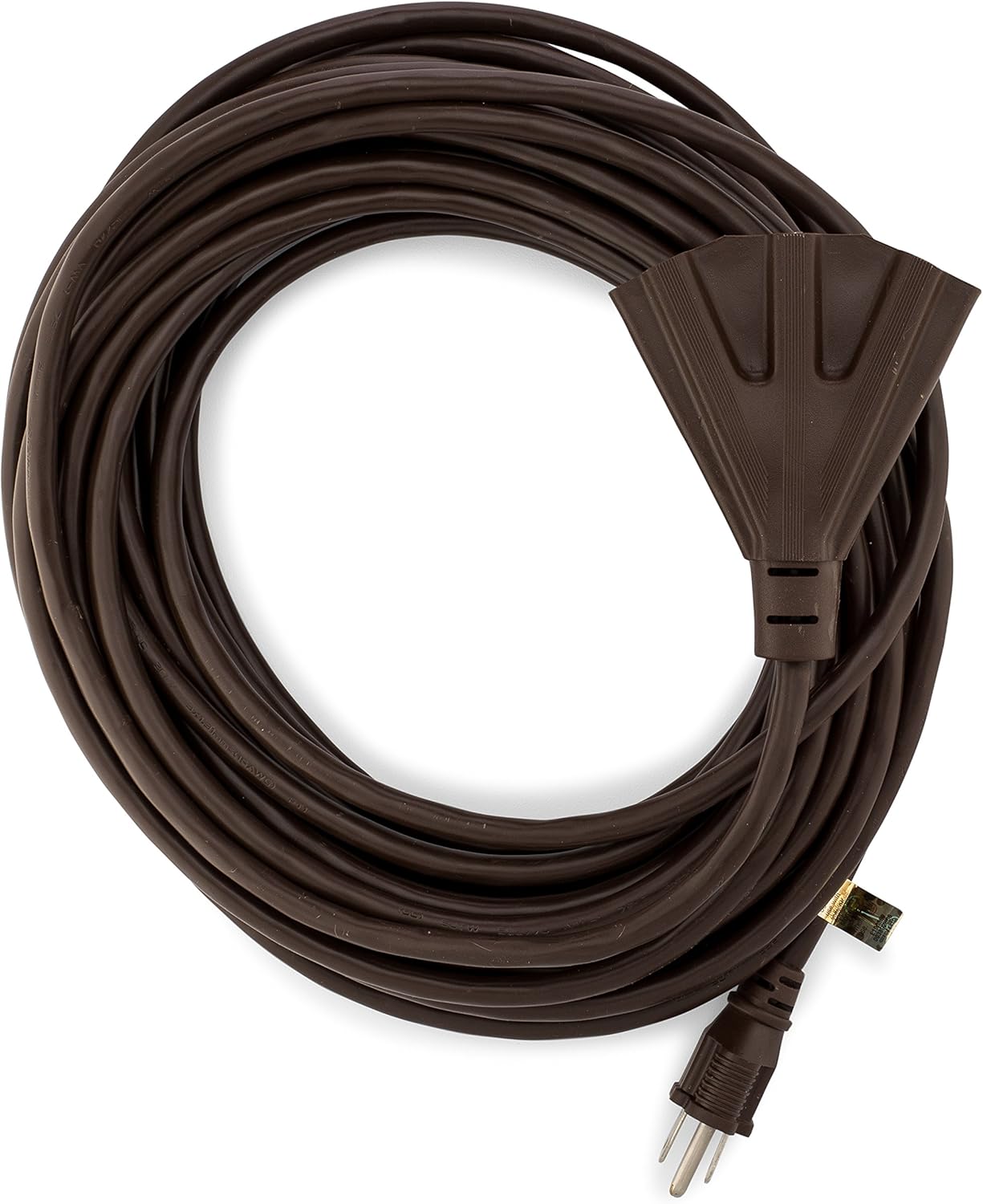 50-Foot Brown Extension Cord for Indoor & Outdoor Use
